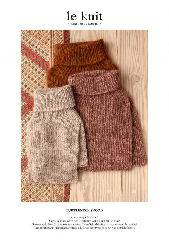 Turtleneck Snood oppskrift