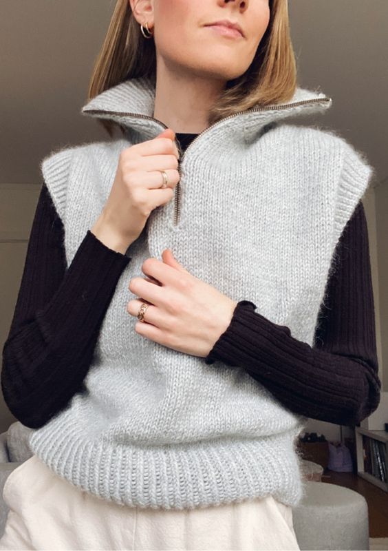 Zipper slipover oppskrift