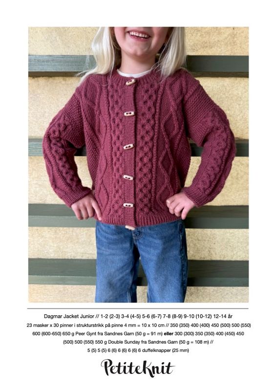 Dagmar Jacket Junior oppskrift