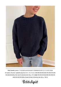 Hovedbilde Niels Sweater Junior oppskrift