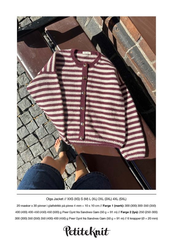 Olga Jacket oppskrift