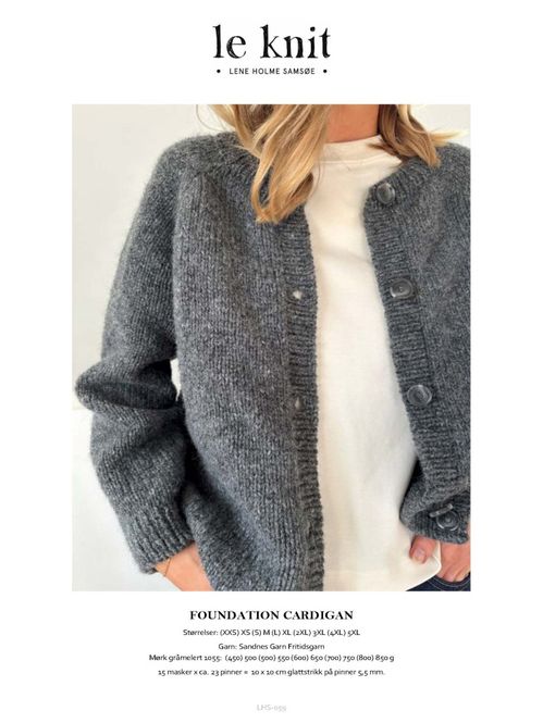Hovedbilde Foundation Cardigan oppskrift