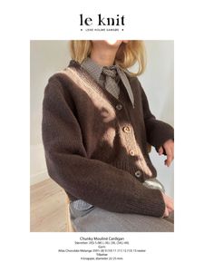 Hovedbilde Chunky Mouline Cardigan oppskrift
