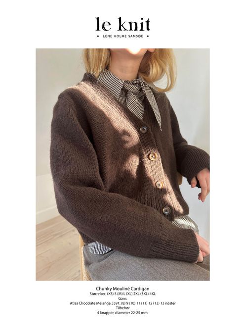 Hovedbilde Chunky Mouline Cardigan oppskrift